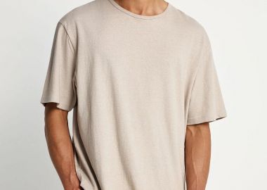 Funky Buddha Ανδρικό Relaxed T-shirt - The Essentials FBM013-310-04 Μπέζ - Funky Buddha - 