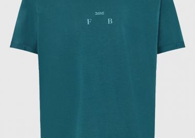 Funky Buddha Ανδρικό Relaxed T-shirt με Τύπωμα στην Πλάτη FBM013-019-04 Πετρόλ - Funky Buddha - 