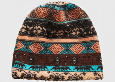 Funky Buddha Ανδρικός σκούφος με vintage σχέδιο FBM012-019-10 Καφέ - Funky Buddha - 