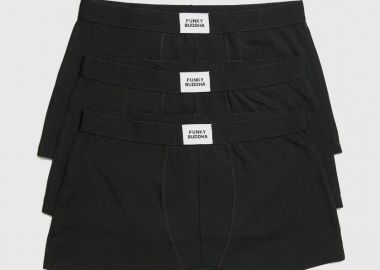 Funky Buddha Εσώρουχα boxer (3-pack) FBM013-080-10 Μαύρο - Funky Buddha - 