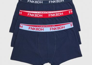 Funky Buddha Εσώρουχα boxer (3-pack) FBM013-082-10 Σκούρο Μπλέ - Funky Buddha - 