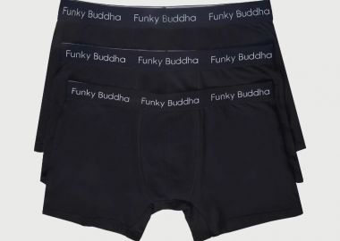 Funky Buddha Εσώρουχα Boxer (3-pack) FBM013-088-10 Μαύρο - Funky Buddha - 