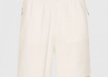 Funky Buddha Essential αθλητική βερμούδα με λογότυπο FBM013-050-03 Λευκό - Funky Buddha - 