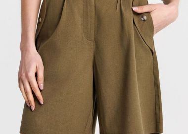 Funky Buddha Γυναικεία Βερμούδα FBL013-103-03 Λαδί - Funky Buddha - 