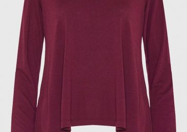 Funky Buddha Γυναικεία μακρυμάνικη μπλούζα FBL012-100-07 Κόκκινο - Funky Buddha - 