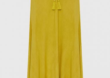 Funky Buddha Γυναικεία μάξι φούστα με λάστιχο στην μέση FBL013-100-14 Λάιμ - Funky Buddha - 