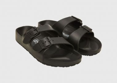 Funky Buddha Γυναικεία Σανδάλια Με Δύο Λουριά FBL009-105-08 Black Μαύρο - Funky Buddha - 