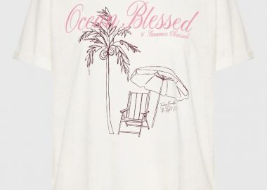 Funky Buddha Γυναικείο Βαμβακερό T-shirt με Τύπωμα FBL013-142-04 Λευκό - Funky Buddha - 