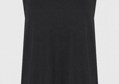Funky Buddha Γυναικείο βαμβακερό tank top FBL013-108-04 Μαύρο - Funky Buddha - 
