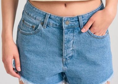 Funky Buddha Γυναικείο Jean Shorts FBL011-162-03 Μπλέ - Funky Buddha - 