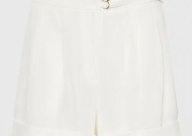 Funky Buddha Γυναικείο Loose Fit Shorts FBL011-108-03 Σπασμένο Λευκό - Funky Buddha - 