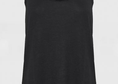 Funky Buddha Γυναικείο μονόχρωμο Tank Top FBL011-107-04 Μαύρο - Funky Buddha - 