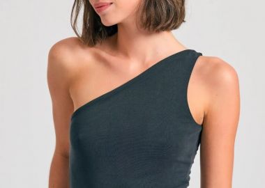 Funky Buddha Γυναικείο Off Shoulder Κορμάκι FBL011-108-17 Μαύρο - Funky Buddha - 