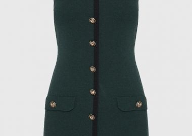 Funky Buddha Γυναικείo Πλεκτό Μίνι Φόρεμα FBL012-106-13 Σκούρο Πράσινο - Funky Buddha - 