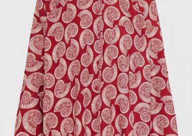 Funky Buddha Γυναικείο Πουκάμισο Linen Blend FBL013-115-05 Κόκκινο - Funky Buddha - 