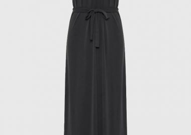 Funky Buddha Γυναικείο Relaxed Μάξι Φόρεμα FBL013-111-13 Μαύρο - Funky Buddha - 