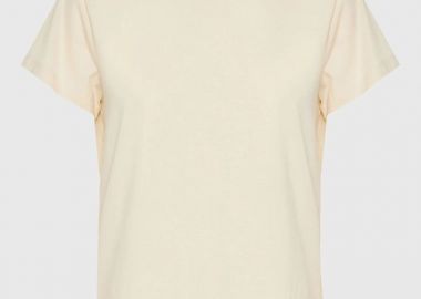 Funky Buddha Γυναικείο T-shirt από οργανικό βαμβάκι - The basics collection FBL013-103-04 Εκρου - Funky Buddha - 