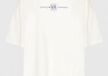 Funky Buddha Γυναικείο T-shirt με Τύπωμα στην Πλάτη FBL013-139-04 Λευκό - Funky Buddha - 