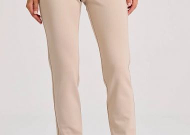 Funky Buddha Γυναικείο Tailored Παντελόνι από Βισκόζη FBL010-122-02 Μπέζ - Funky Buddha - 