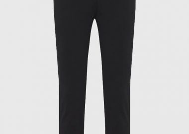 Funky Buddha Γυναικείο tailored παντελόνι με κουμπιά FBL012-137-02 Μαύρο - Funky Buddha - 