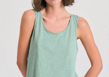 Funky Buddha Γυναικείο Tank Top FBL011-105-04 Μεντας - Funky Buddha - 