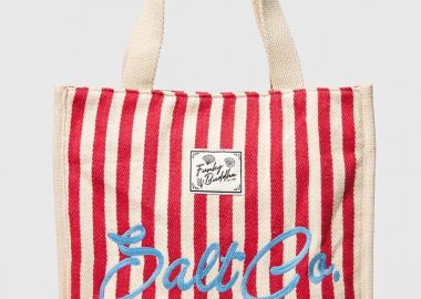 Funky Buddha Ριγέ Tote Τσάντα Salt Co. FBL013-123-10 Κόκκινο - Funky Buddha - 