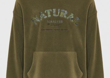 Funky Buddha Sustainable ανδρικό φούτερ με κουκούλα FBM012-053-06 Λαδί - Funky Buddha - 