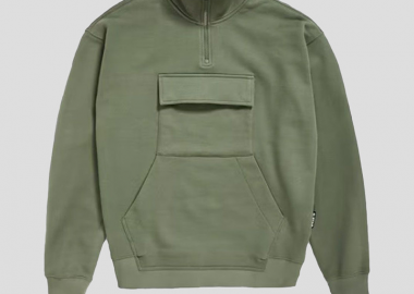 G-STAR Ανδρικό Χακί Double Pocket Loose Sweater - G-STAR - 