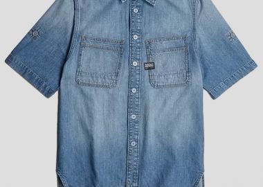 G-STAR Ανδρικό Denim shirt Slanted Double Pocket - G-STAR - 