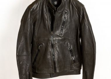 G-Star Ανδρικό Δερμάτινο Biker Jacket Raw Χακί - G-Star - 