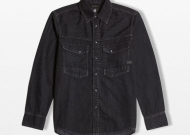 G-STAR Ανδρικό Μαύρο Dakota Slim Denim Shirt - G-STAR - 