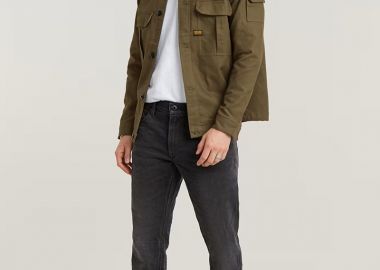 G-STAR Ανδρικό Μαύρο Mosa Straight Jeans Black - G-STAR - 