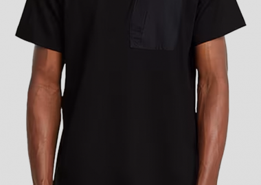 G-STAR Ανδρικό Μαύρο Outdoor Woven Pocket Loose T-Shirt - G-STAR - 