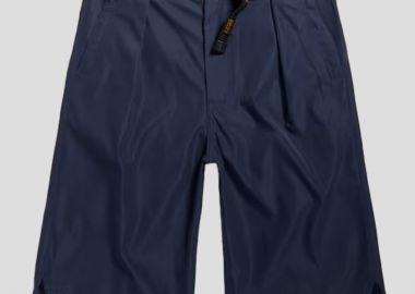 G-STAR Ανδρικό Μπλε Pleated Chino Belt Shorts - G-STAR - 