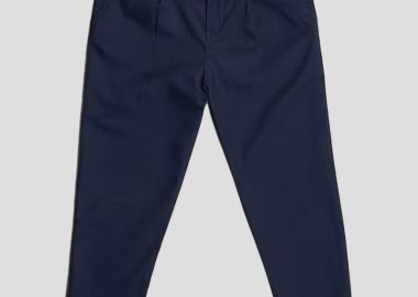 G-STAR Ανδρικό ΜΠΛΕ Pleated Chino Relaxed Tapered Trousers - G-STAR - 