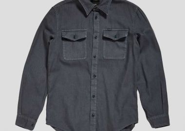 G-STAR Ανδρικό Πράσινο Marine Slim Long Sleeve Shirt - G-STAR - 