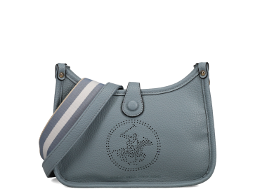 Γαλάζια χιαστί τσάντα - BEVERLY HILLS POLO CLUB - 