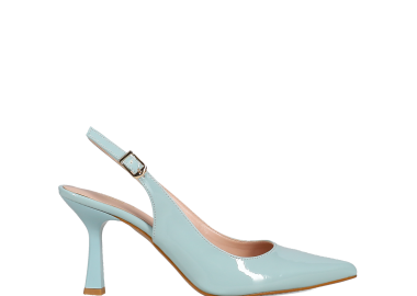 Γαλάζια λουστρίνι εξώφτερνη γόβα - MIGATO - 