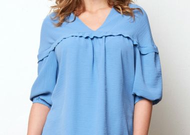 ΓΑΛΑΖΙΑ ΜΠΛΟΥΖΑ ΜΕ ΒΟΛΑΝ - Anna Raxevsky - 