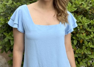 ΓΑΛΑΖΙΑ ΜΠΛΟΥΖΑ ΜΕ ΒΟΛΑΝ ΣΤΑ ΜΑΝΙΚΙΑ - Anna Raxevsky - 