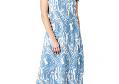 ΓΑΛΑΖΙΟ ΜΑΞΙ ΠΛΙΣΕ ΦΟΡΕΜΑ ΣΕ ΙΣΙΑ ΓΡΑΜΜΗ - Anna Raxevsky - 