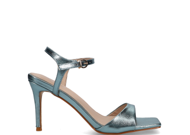 Γαλάζιο μεταλλιζέ πέδιλο - MIGATO - 