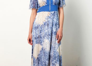 ΓΑΛΑΖΙΟ MIDI ΦΟΡΕΜΑ ΜΟΥΣΕΛΙΝΑ - Anna Raxevsky - 