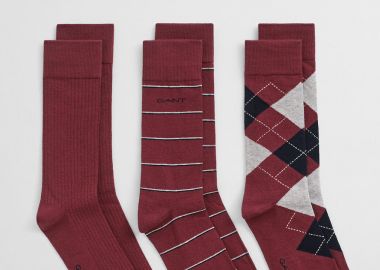 Gant Ανδρικές Κάλτσες Σετ των 3 9960334 Κόκκινο - Gant - 