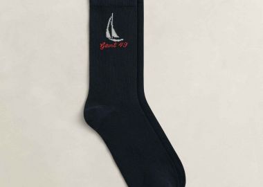 Gant ανδρικές μακριές κάλτσες με graphic print - 9960372 Μπλε Σκούρο - GANT - 