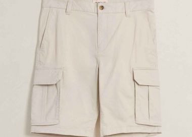 Gant ανδρική βερμούδα cargo Regular Fit - 205630 Εκρού - GANT - 