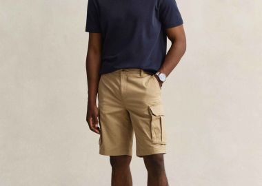 Gant ανδρική βερμούδα cargo Regular Fit - 205630 Μπεζ - GANT - 