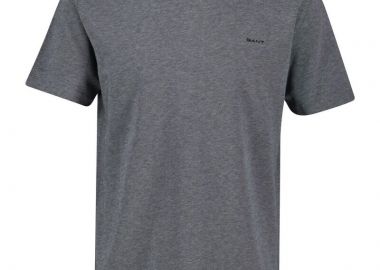 Gant Ανδρικό 2 Tone Pique Κοντομάνικο T-Shirt 2003414 Μαύρο - Gant - 