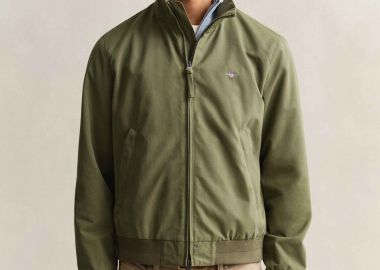 Gant ανδρικό αδιάβροχο jacket με κεντημένο λογότυπο Regular Fit - 7006600 Λαδί - GANT - 