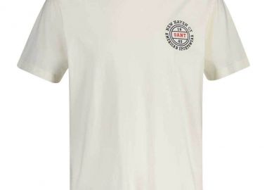 Gant Ανδρικό Graphic Κοντομάνικο T-Shirt 2003402 Κρέμ - Gant - 